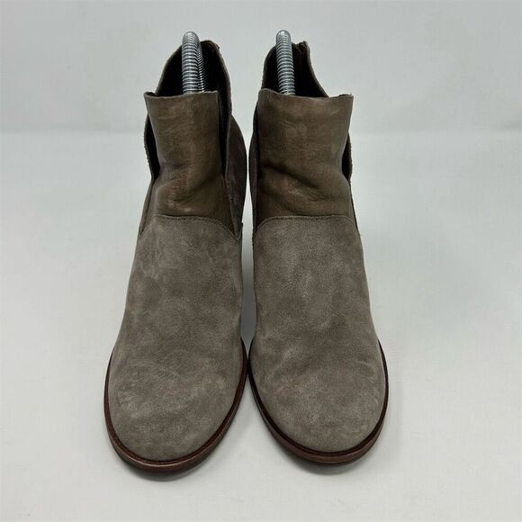 Kork-Ease Castaneda Women's Light Brown Gray Ankle Booties Size 8 Zip Closure - Picture 5 of 14